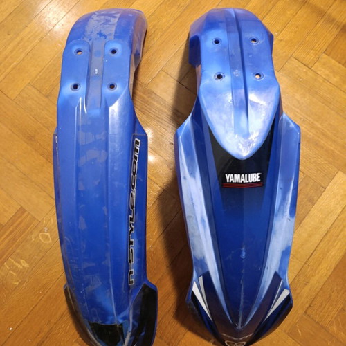 Yamaha WR 250F plastic parts used, blue/white, complete set
