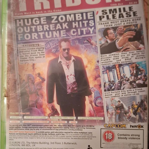 Dead Rising 2 Off the Record Xbox 360 like new