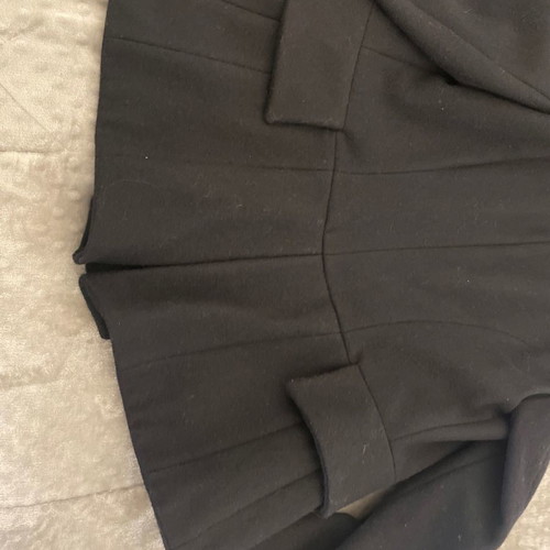 Guess women's coat large used, black wool blend