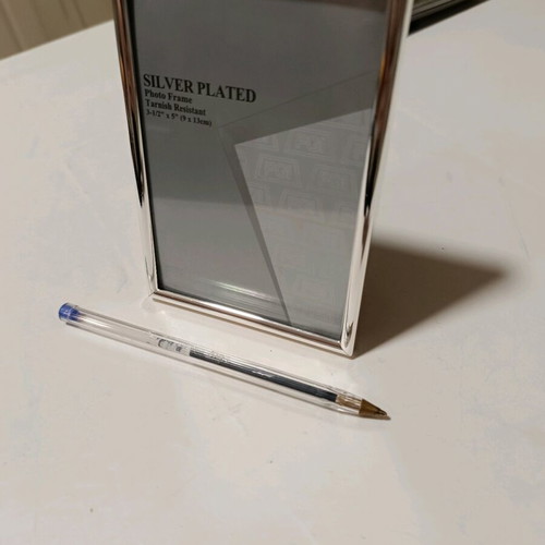 Silver plated photo frame new
