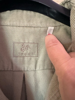 Dur men's corduroy shirt beige/olive like new, light jacket style