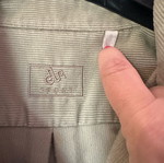Dur men's corduroy shirt beige/olive like new, light jacket style