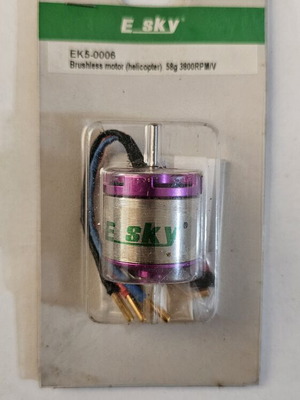 E-Sky EK5-0006 brushless μοτέρ 3800KV 58g σαν καινούργιο για RC ελικόπτερο