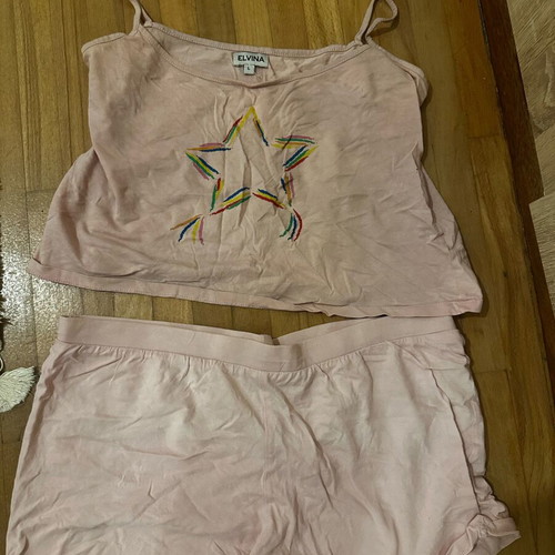 Elvira pink pajama set like new