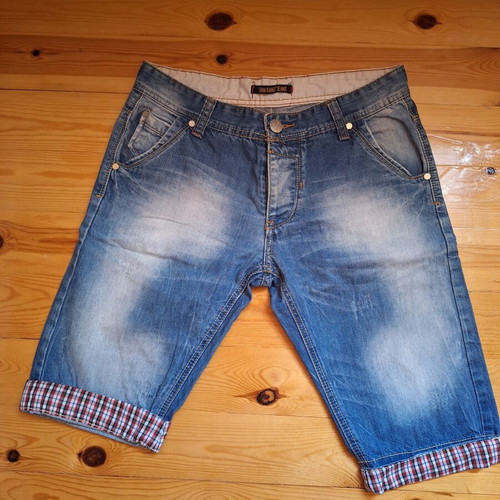 Denim shorts, blue, size S