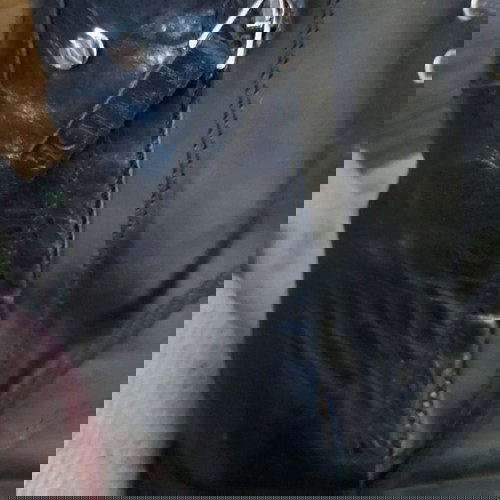 Γυναικεία μποτάκια μπόικερ από δέρμα "NUDE" σαν καινούργια, μαύρα