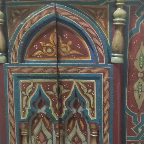 Arabesque wooden decor used, from Marrakesh