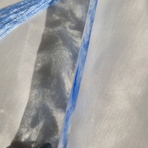 Handmade bookmark from resin with blue and white shades new