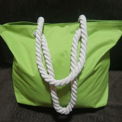 Beach bag new, green, 48×37 cm