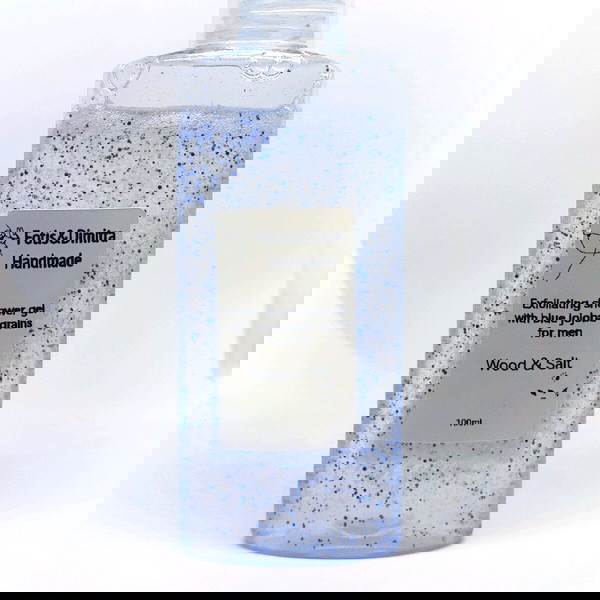 Shower gel with exfoliating blue jojoba grains & Organic aloe vera juice For Men 100ml