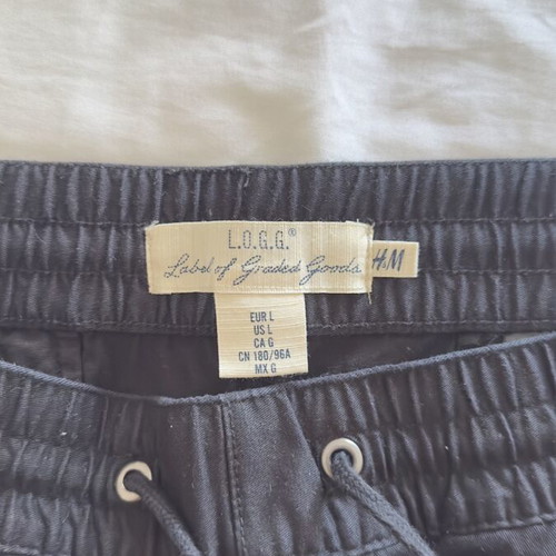 H&M men's pants black size L used