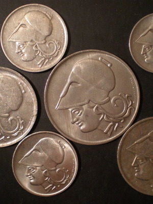 Σετ 6 νομισμάτων Ελλάδας 1926 σε UNC και BU-UNC κατάσταση