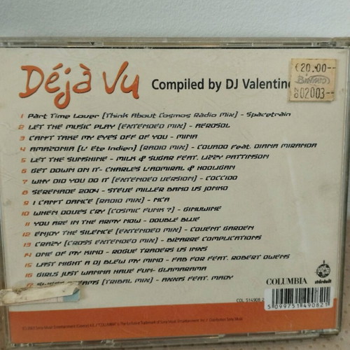 DJ Valentino Deja Vu CD like new, electronic