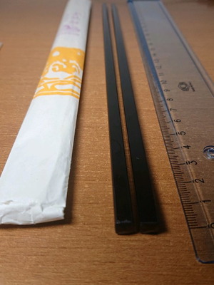Chopsticks set new, two pieces from authentic Chinese restaurants