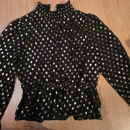 Pimkie blouse new, black with gold details