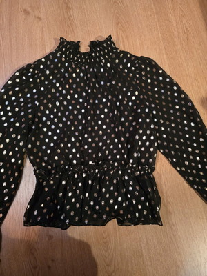 Pimkie blouse new, black with gold details