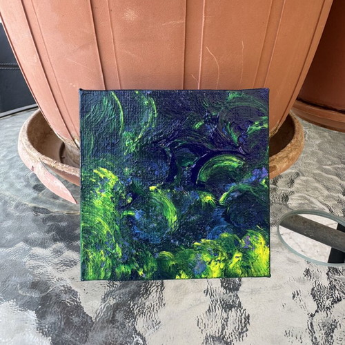 Mini canvas handmade painting