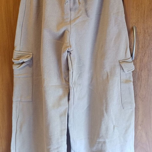 Zara cargo pants for 10-year-old girl, beige, 140 cm