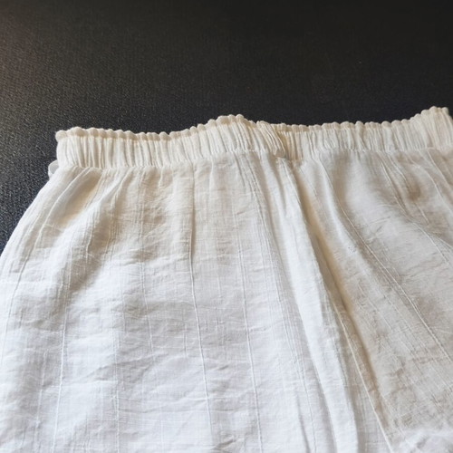 Moutaki linen pants like new, white, elastic waist, size S