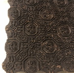 Indian wooden fabric stamp vintage handmade used