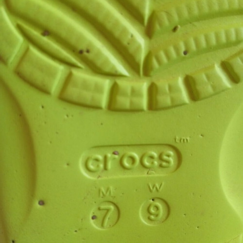 Crocs slippers lime color, size 40