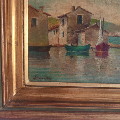 A. Pananidis painting 35x29 cm used