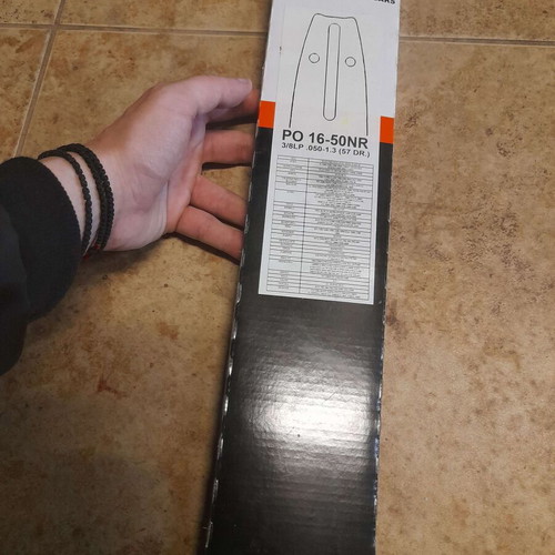 Visco PO16-50NR chainsaw bar 40cm new, for 3/8"LP chain, thickness 0.050"