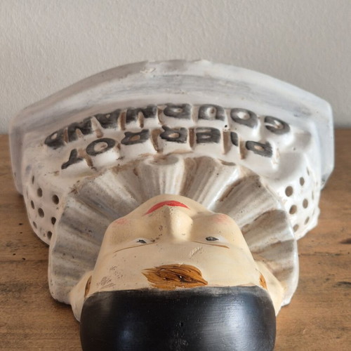 Pierrot Gourmand antique confectionery counter display bust