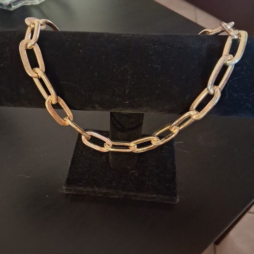Women's necklace set like new, gold color, stainless steel