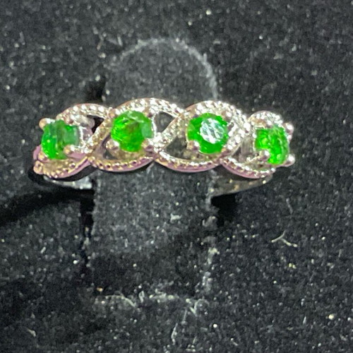 Diopside ring one size with authentic stone