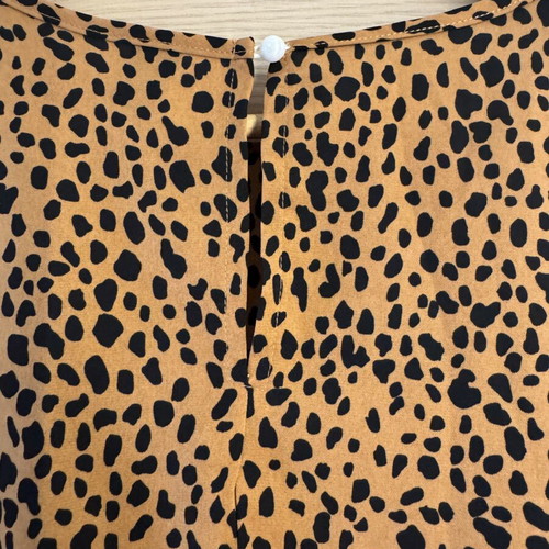 Shein animal print dress with belt size M camel and black like new