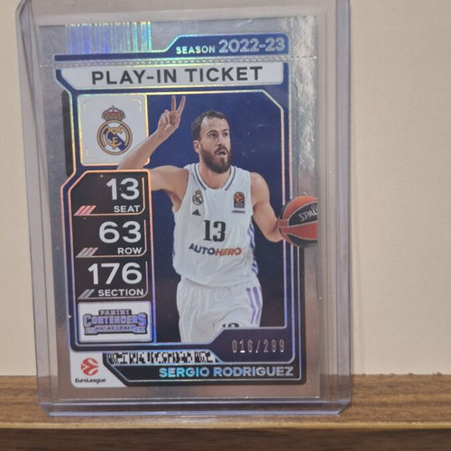 Sergio Rodriguez Panini Contenders EuroLeague 2025-26 Play-In Ticket like new