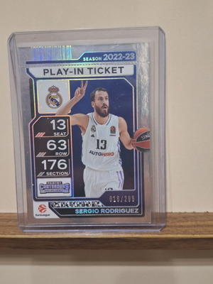 Sergio Rodriguez Panini Contenders EuroLeague 2025-26 Play-In Ticket like new
