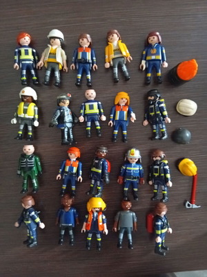 Playmobil φιγούρες πυροσβεστών και διασωστών, σετ 20