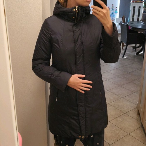 Esprit long puffer jacket size M like new, navy