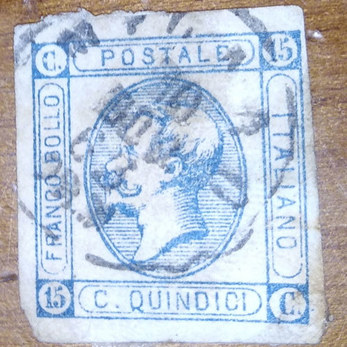 Collection of used sealed stamps, pack of 12 values