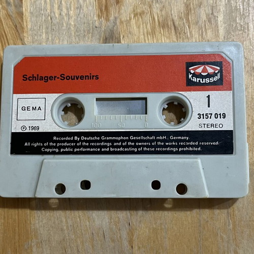 Schlager-Souvenirs Karussell 1969 German collectible cassette tape