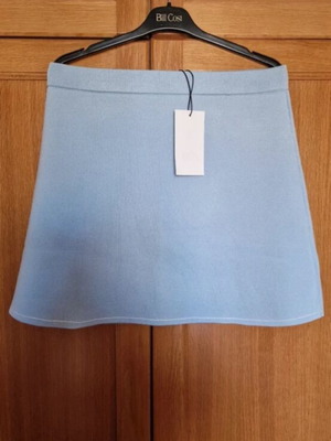 Zara knitted skirt light blue new, size L