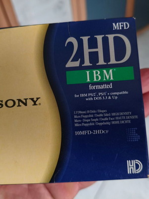 Σετ 7 δισκέτες Sony 3.5 ιντσών 2HD υψηλής πυκνότητας καινούργιες