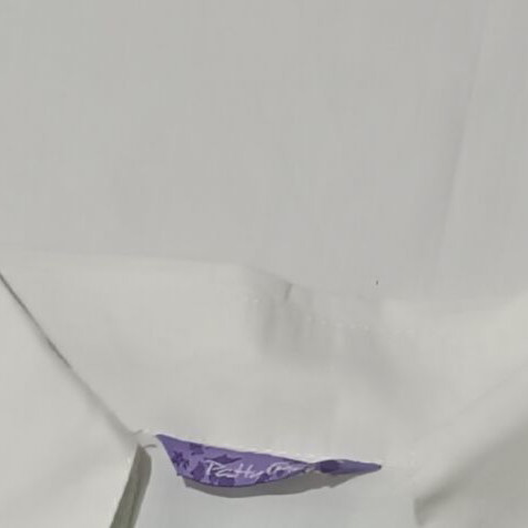 White short-sleeve shirt like new, size M, semi-transparent with waist cord
