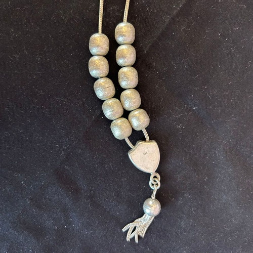 Silver worry beads 950 like new
