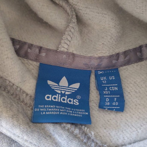 Adidas grey hoodie size M like new