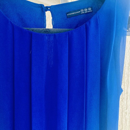Mini dress electric blue size 38 like new