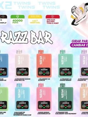 Razz Bar 40K Dual Flavor vape device new, two flavors in one