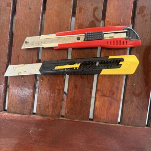 Tajima and Stanley utility knives
