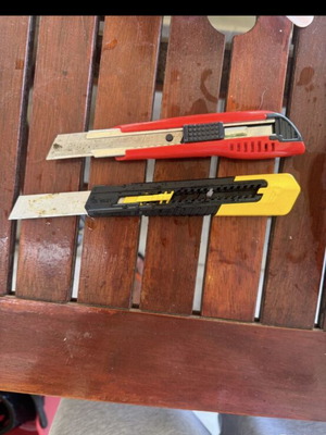 Tajima and Stanley utility knives