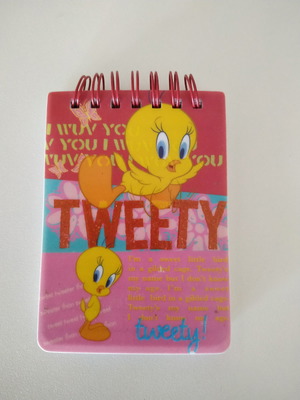 Small notebook used with Tweety design