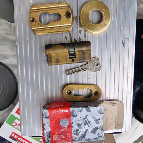 Lock with handle used