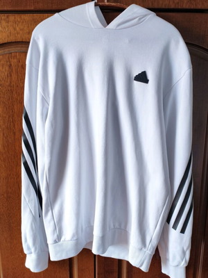 Adidas Future Icons 3-Stripes Hoodie μέγεθος M σαν καινούργιο, άσπρο