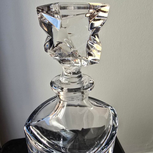 Glass carafes like new, set of three, crystal